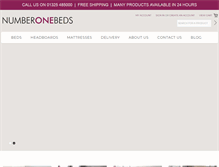 Tablet Screenshot of numberonebeds.com